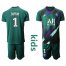 Paris Saint Germain #1 Buffon Green Goalkeeper Kid Soccer Club Jersey