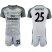 Real Madrid #25 Courtois Grey Goalkeeper Soccer Club Jersey