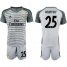 Real Madrid #25 Courtois Grey Goalkeeper Soccer Club Jersey