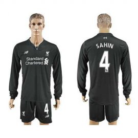 Liverpool #4 Sahin Away Long Sleeves Soccer Club Jersey