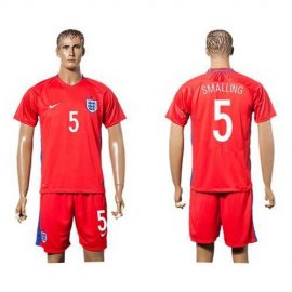 England #5 Smalling Away Soccer Country Jersey