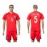 England #5 Smalling Away Soccer Country Jersey