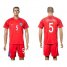 England #5 Smalling Away Soccer Country Jersey