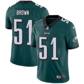 Nike Philadelphia Eagles #51 Zach Brown Midnight Green Team Color Mens Stitched NFL Vapor Untouchable Limited Jersey