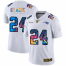 New England New England Patriots #24 Stephon Gilmore Mens White Nike Multi-Color 2020 NFL Crucial Catch Limited NFL Jersey