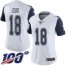 Nike Dallas Cowboys #18 Randall Cobb White Womens Stitched NFL Limited Rush 100th Season Jersey