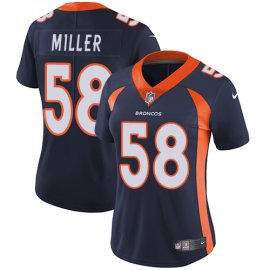 Nike Denver Broncos #58 Von Miller Blue Alternate Womens Stitched NFL Vapor Untouchable Limited Jersey