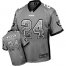 Nike Las Vegas Raiders #24 Charles Woodson Grey Mens Stitched NFL Elite Drift Fashion Jersey
