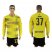 Dortmund #37 Durm Home Long Sleeves Soccer Club Jersey