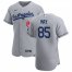 Los Angeles Dodgers #85 Dustin May Mens Nike Gray Road 2020 Authentic Team MLB Jersey
