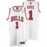 Kids Chicago Bulls 1 Derek Rose White NBA Jersey Cheap