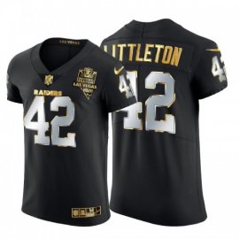 Las Vegas Raiders #42 Cory Littleton Mens Nike Black Edition Vapor Untouchable Elite NFL Jersey