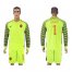 Roma #1 Lobont Green Goalkeeper Long Sleeves Soccer Club Jersey