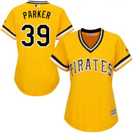 Pittsburgh Pirates #39 Dave Parker Gold Alternate Womens Stitched MLB Jersey