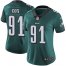 Nike Philadelphia Eagles #91 Fletcher Cox Midnight Green Team Color Womens Stitched NFL Vapor Untouchable Limited Jersey