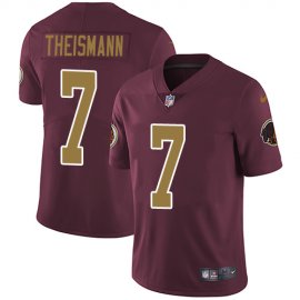Nike Washington Football Team #7 Joe Theismann Burgundy Red Alternate Mens Stitched NFL Vapor Untouchable Limited Jersey
