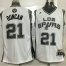 San Antonio Spurs #21 Tim Duncan White Latin Nights Stitched NBA Jersey