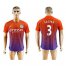 Manchester City #3 Sagna Sec Away Soccer Club Jersey