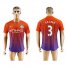 Manchester City #3 Sagna Sec Away Soccer Club Jersey