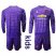 Manchester United Blank Purple Goalkeeper Long Sleeves Kid Soccer Club Jersey