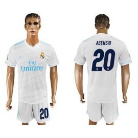 Real Madrid #20 Asensio White Home Soccer Club Jersey