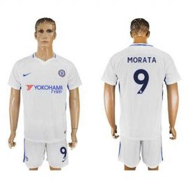 Chelsea #9 Morata Away Soccer Club Jersey