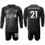Liverpool #21 Chamberlain Third Long Sleeves Soccer Club Jersey