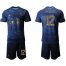 Real Madrid #12 Marcelo Dark Blue Soccer Club Jersey