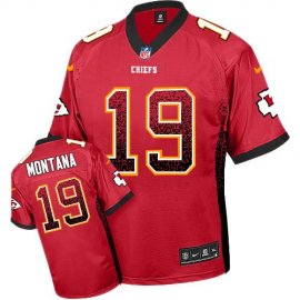 Nike Kansas City Chiefs #19 Joe Montana Red Team Color Mens Stitched NFL Elite Drift Fashion Jersey