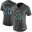Nike Philadelphia Eagles #20 Brian Dawkins Gray Static Womens Stitched NFL Vapor Untouchable Limited Jersey