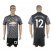 Manchester United #12 Smalling Black Soccer Club Jersey