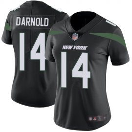 Nike New York Jets #14 Sam Darnold Black Alternate Womens Stitched NFL Vapor Untouchable Limited Jersey