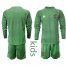 Russia Blank Green Goalkeeper Long Sleeves Kid Soccer Country Jersey