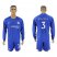 Chelsea #3 Marcos A. Home Long Sleeves Soccer Club Jersey
