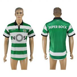 Sporting Lisbon Blank Home Soccer Club Jersey