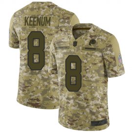 Nike Washington Football Team #8 Case Keenum Camo Mens Stitched NFL Limited 2018 Salute To Service Jersey