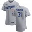 Los Angeles Dodgers #31 Joc Pederson Mens Nike Gray Road 2020 Authentic Team MLB Jersey