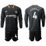 Chelsea #4 Fabregas Third Long Sleeves Soccer Club Jersey