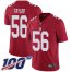 Nike New York Giants #56 Lawrence Taylor Red Mens Stitched NFL Limited Inverted Legend 100th Season Jersey
