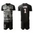Paris Saint-Germain #1 K.Navas Black Goalkeeper Soccer Club Jersey