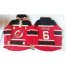 New Jersey Devils #6 Andy Greene Red Sawyer Hooded Sweatshirt Stitched NHL Jersey