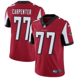 Nike Atlanta Falcons #77 James Carpenter Red Team Color Mens Stitched NFL Vapor Untouchable Limited Jersey