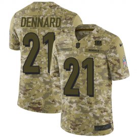 Nike Cincinnati Bengals #21 Darqueze Dennard Camo Mens Stitched NFL Limited 2018 Salute To Service Jersey