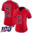 Nike Tennessee Titans #21 Malcolm Butler Red Womens Stitched NFL Limited Inverted Legend 100th Season Jersey