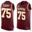 Nike Washington Football Team #75 Brandon Scherff Burgundy Red Team Color Mens Stitched NFL Limited Tank Top Jersey