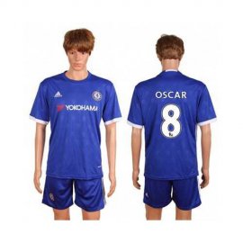 Chelsea #8 Oscar Home Soccer Club Jersey
