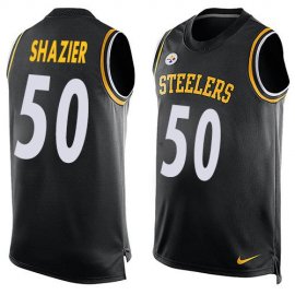 Nike Pittsburgh Steelers #50 Ryan Shazier Black Team Color Mens Stitched NFL Limited Tank Top Jersey