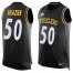 Nike Pittsburgh Steelers #50 Ryan Shazier Black Team Color Mens Stitched NFL Limited Tank Top Jersey