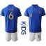France #6 Pogba 100th Anniversary Edition Kid Soccer Country Jersey
