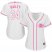 Cincinnati Reds #34 Homer Bailey White/Pink Fashion Womens Stitched MLB Jersey
